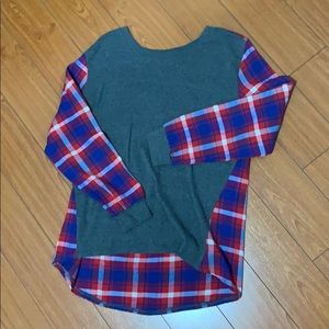 Plaid long sleeve